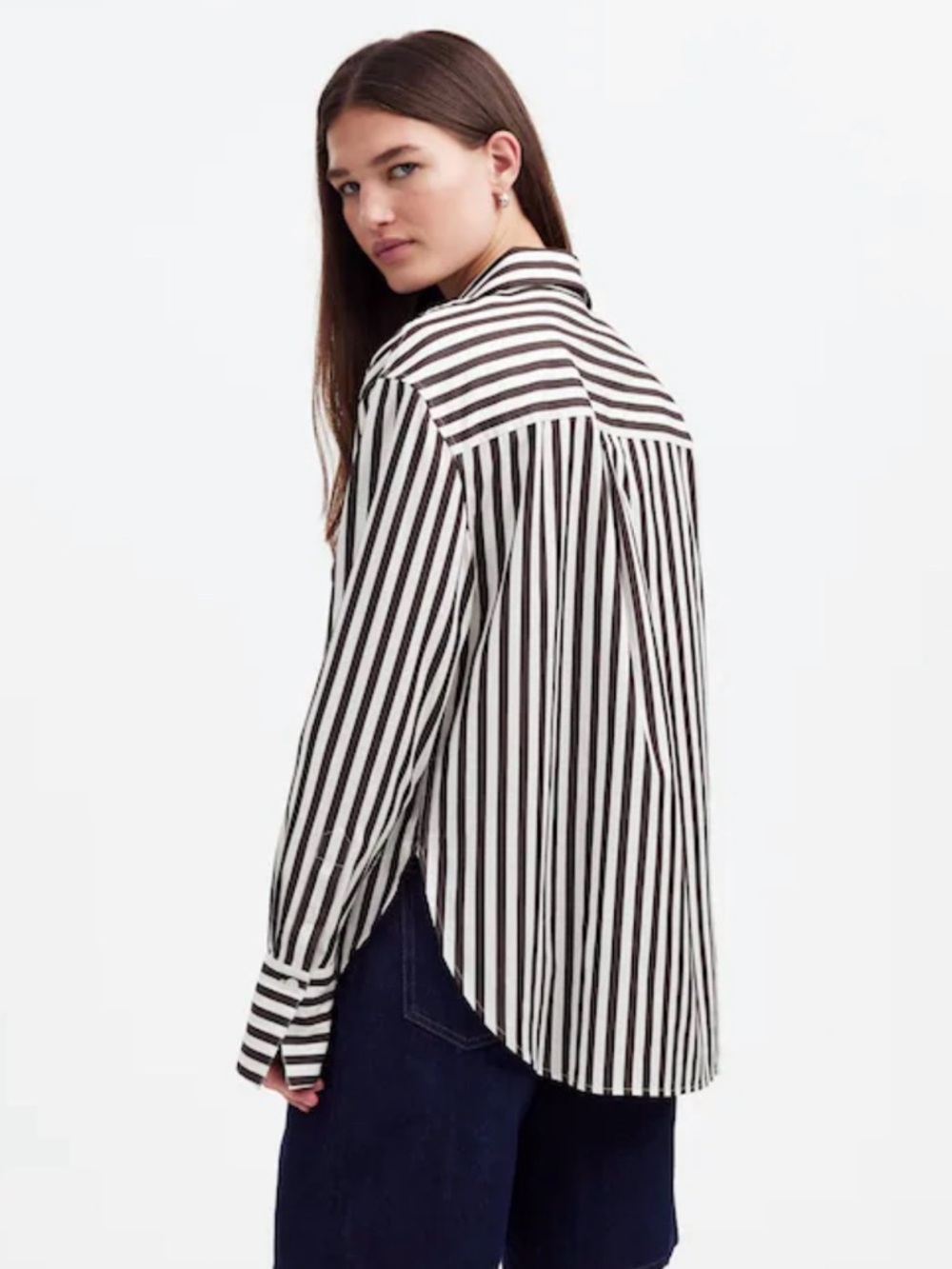 Madewell Relaxed Button-Up Shirt in Dark Carob